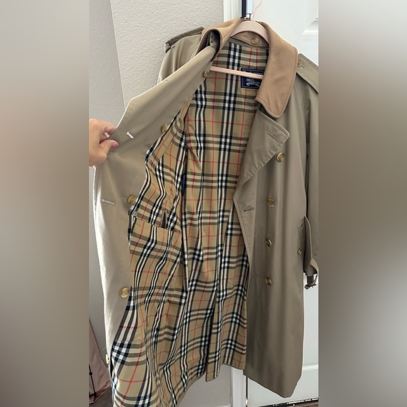 Vintage Burberry Check Trench Coat, L - Picture 15 of 17